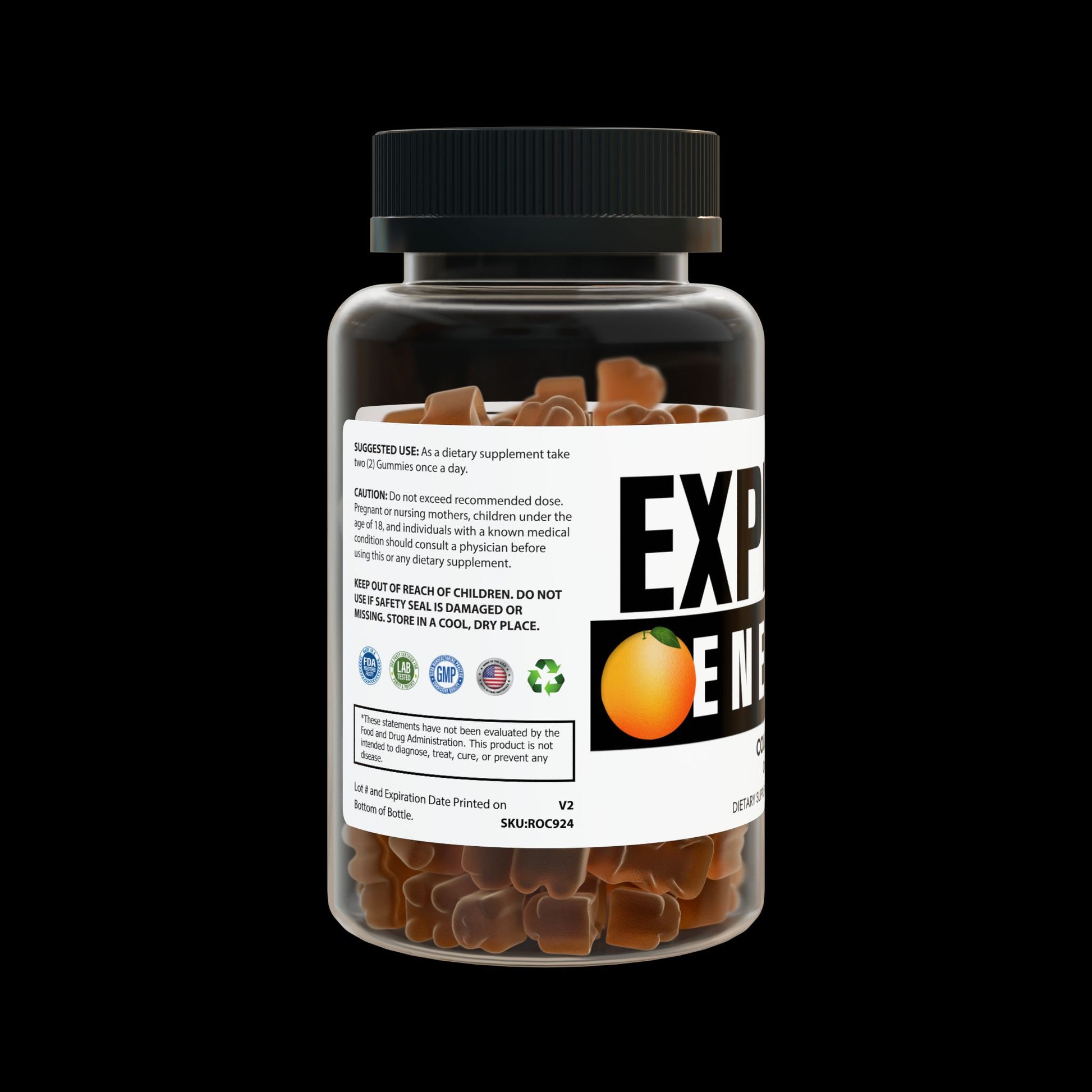 Explicit Energy Collagen Gummies: Skin, Hair & Nails Support (60 Count)