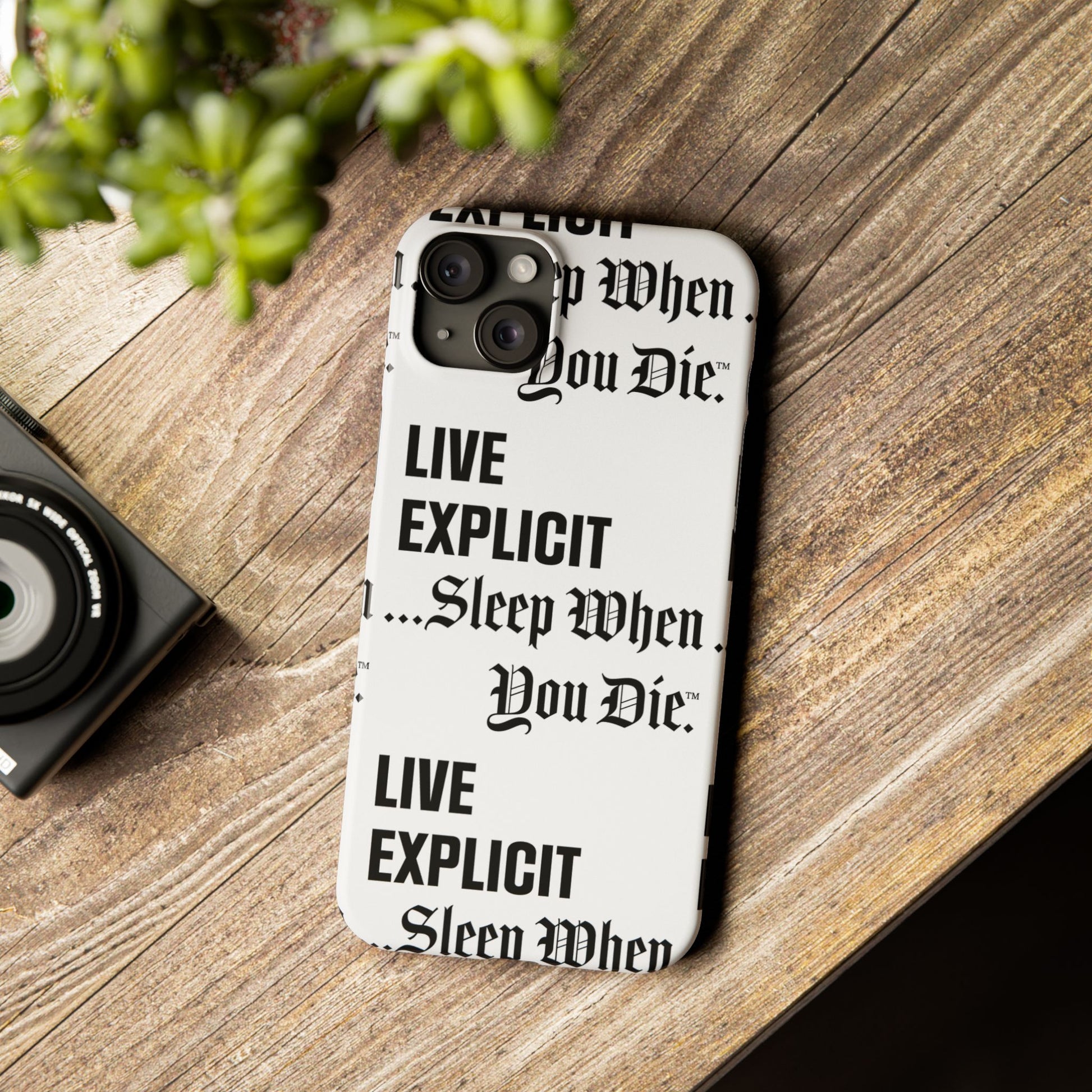 Sleep When You Die Explicit Phone Case: Slim iPhone Cover