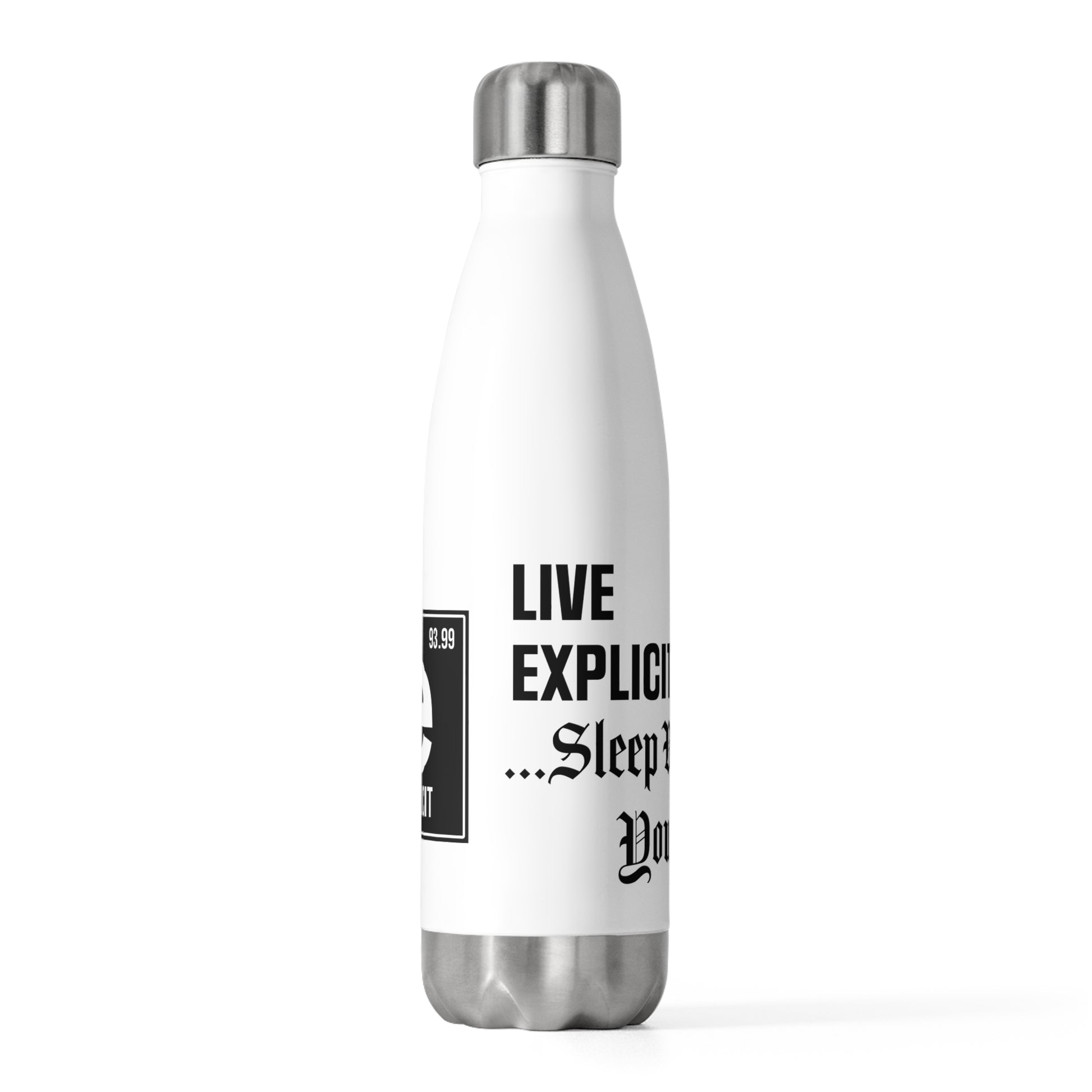 Explicit Energy Bottle: 20oz Stainless Steel Insulated for Gym & Outdoors