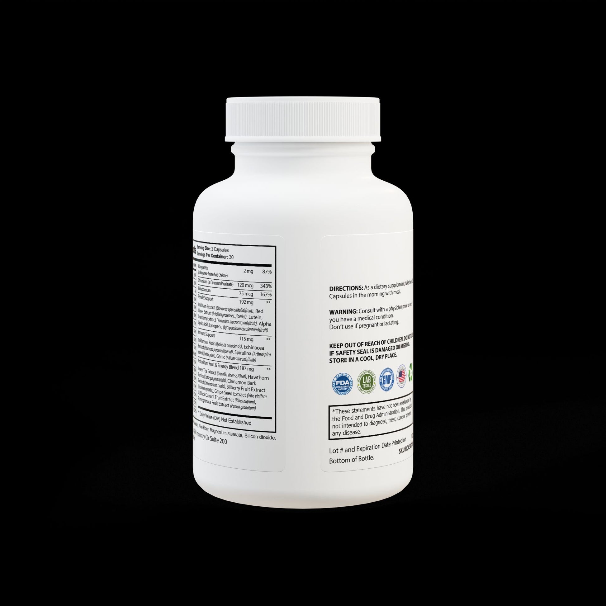Explicit Energy Multivitamin for Women: Daily Health & Hormone Support (60 Capsules)