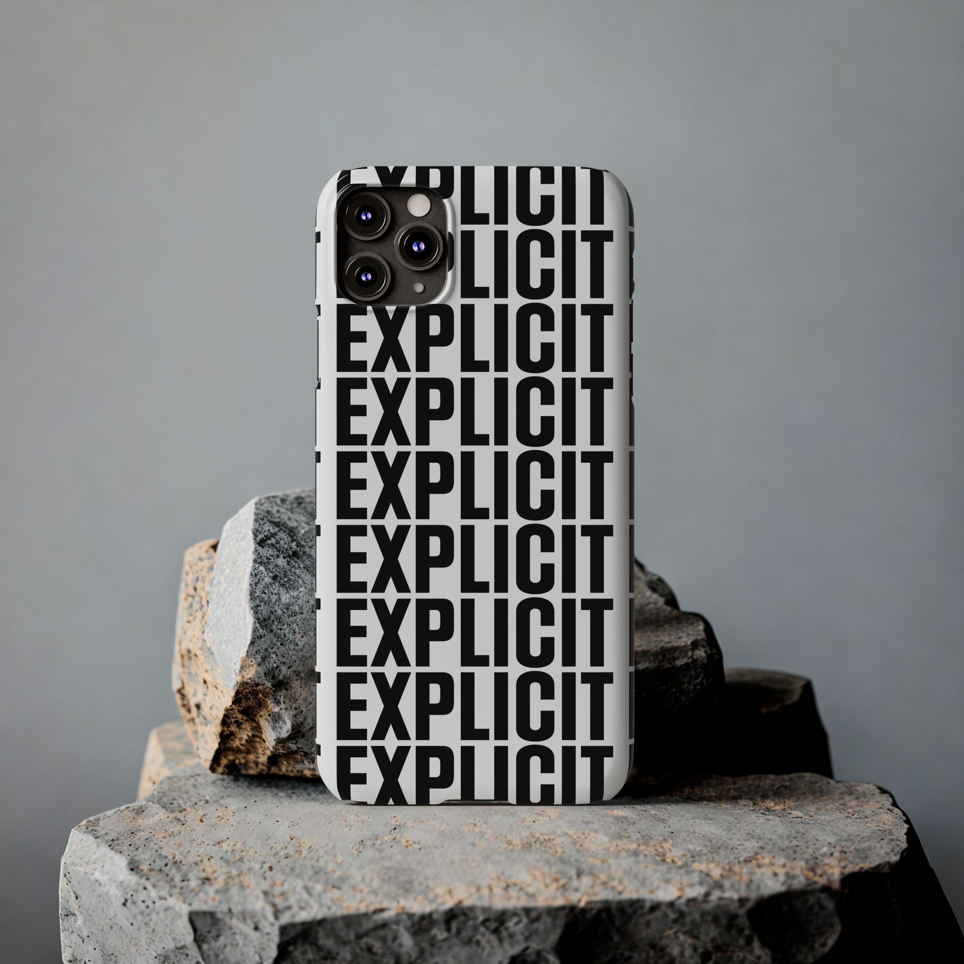 Explicit Letters Phone Case: Slim iPhone Cover