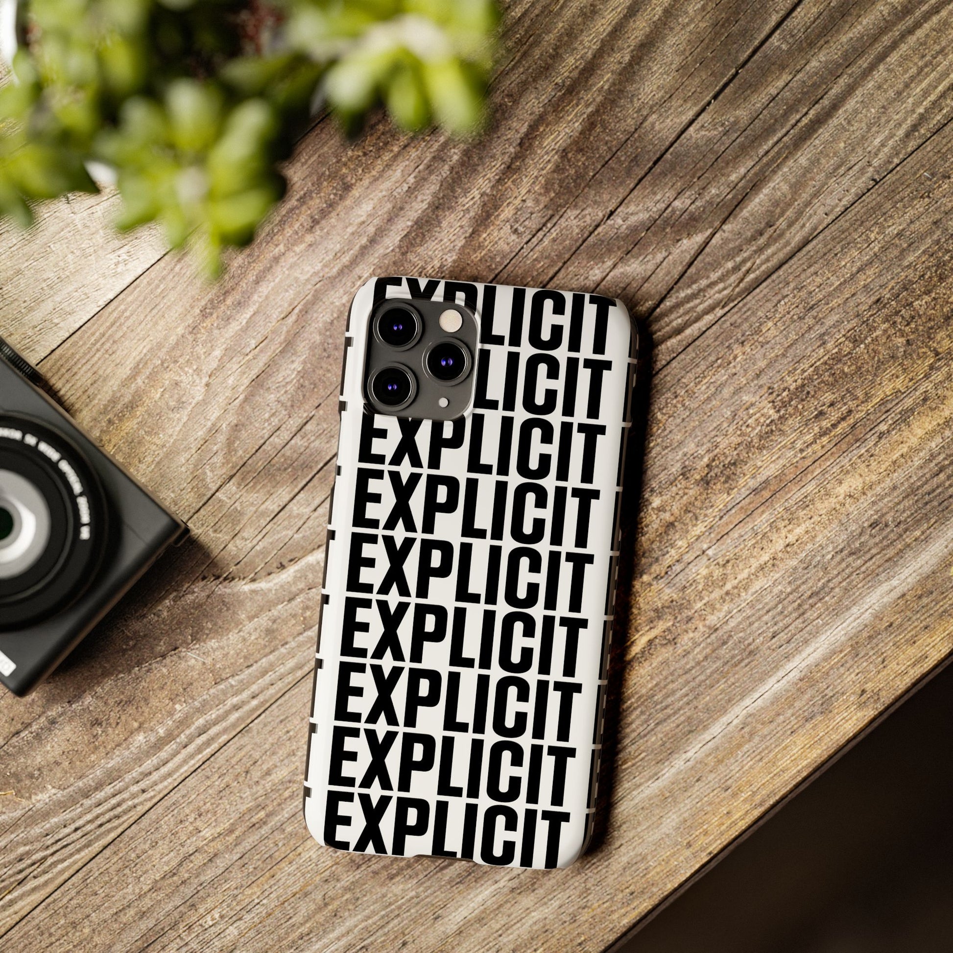 Explicit Letters Phone Case: Slim iPhone Cover
