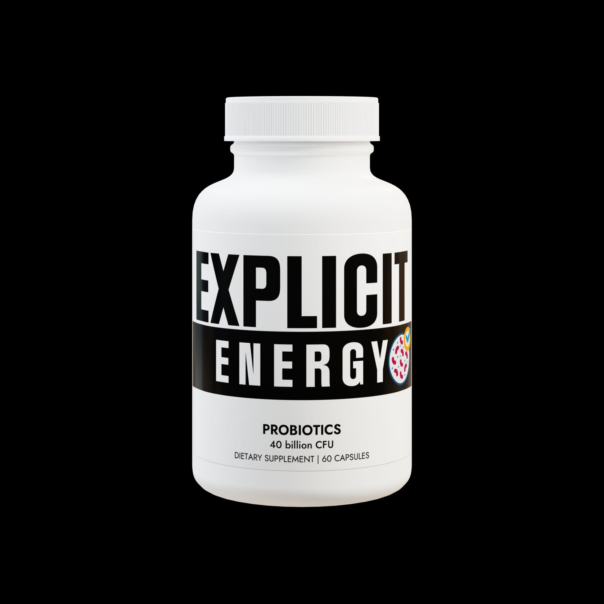 Explicit Energy Probiotics Supplement: Digestive & Immune Health (60 Capsules)