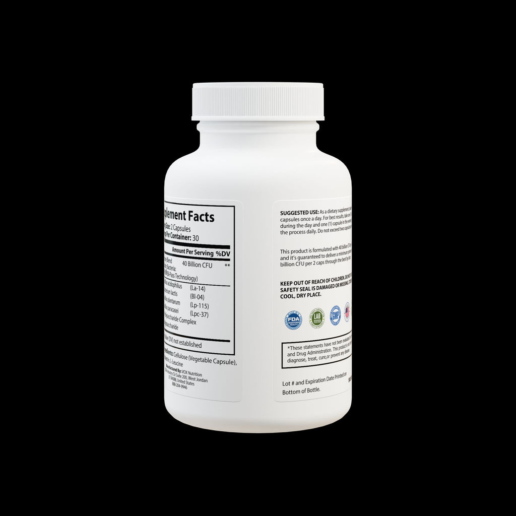Explicit Energy Probiotics Supplement: Digestive & Immune Health (60 Capsules)