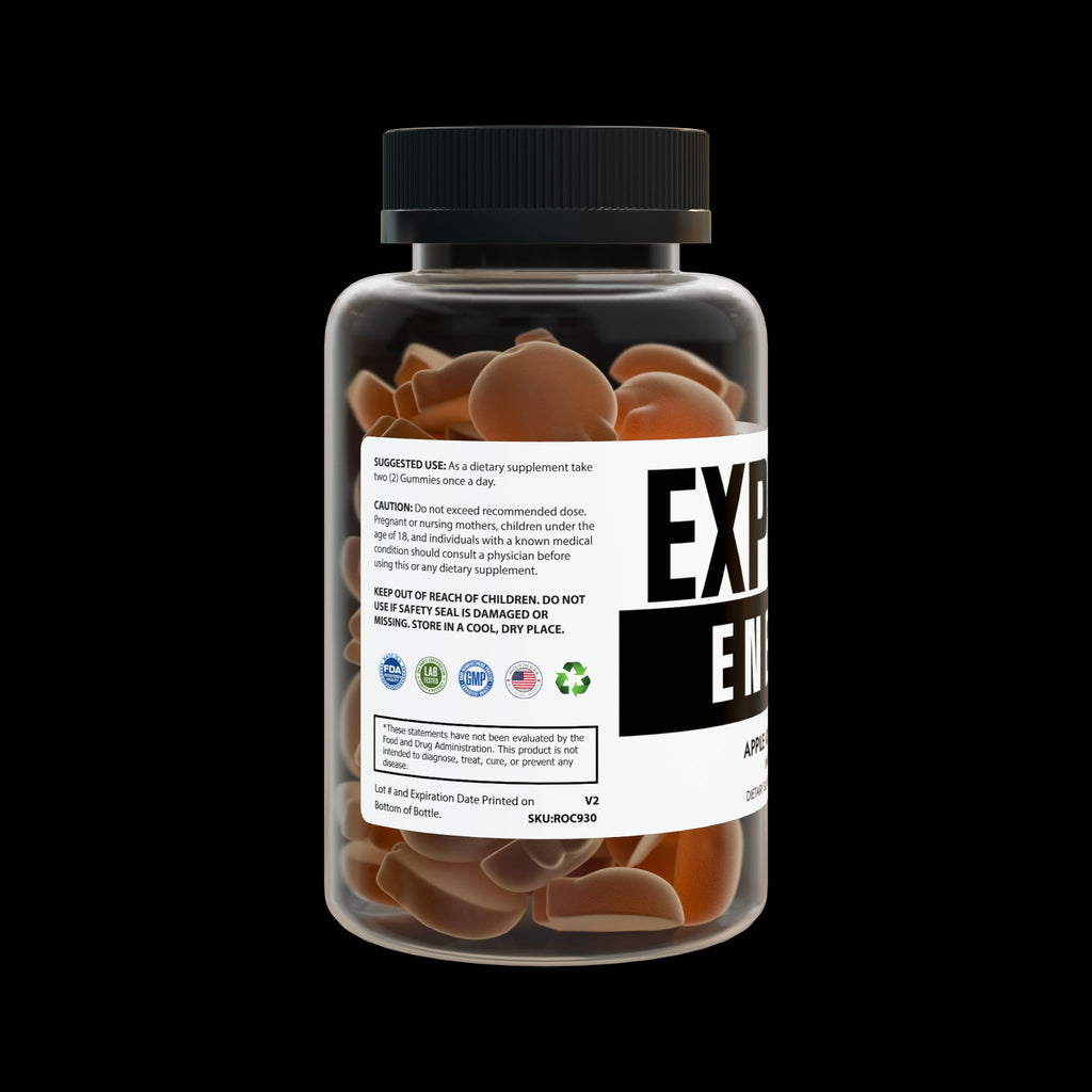 Explicit Energy Apple Cider Vinegar Gummies: Detox & Digestion (60 Count)