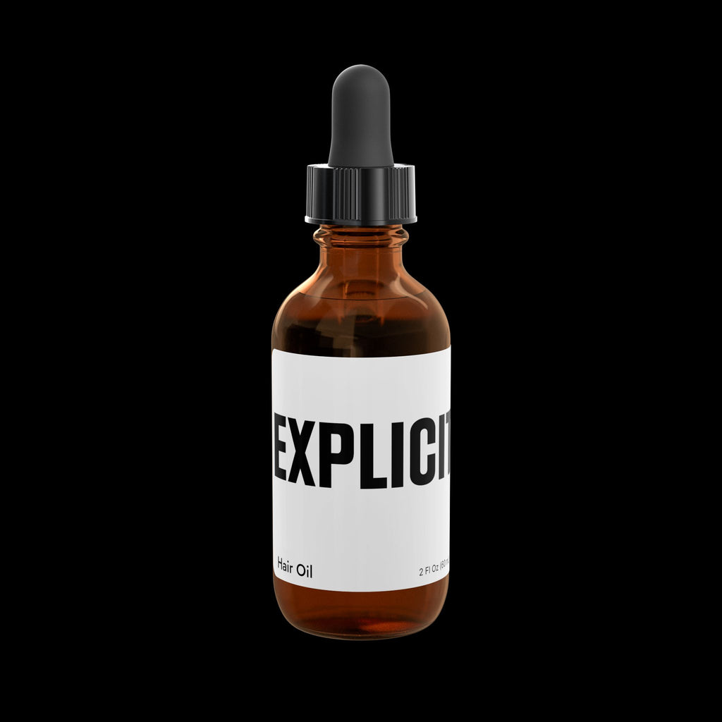 Explicit Energy Argan & Castor Hair Oil - Anti-Frizz & Shine Serum for All Hair Types 2 fl oz