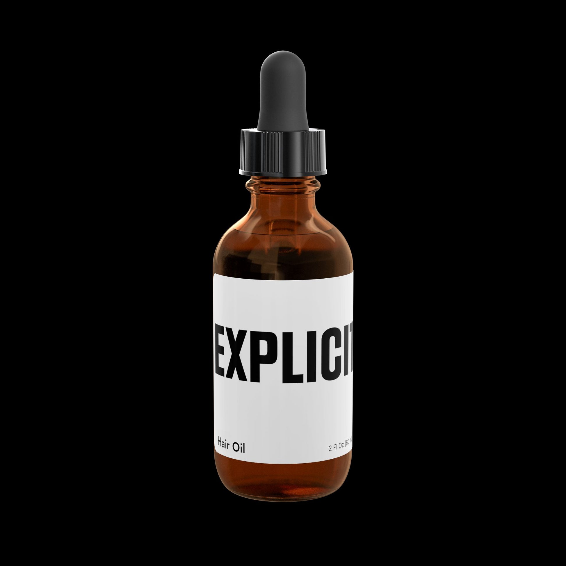 Explicit Energy Argan & Castor Hair Oil - Anti-Frizz & Shine Serum for All Hair Types 2 fl oz