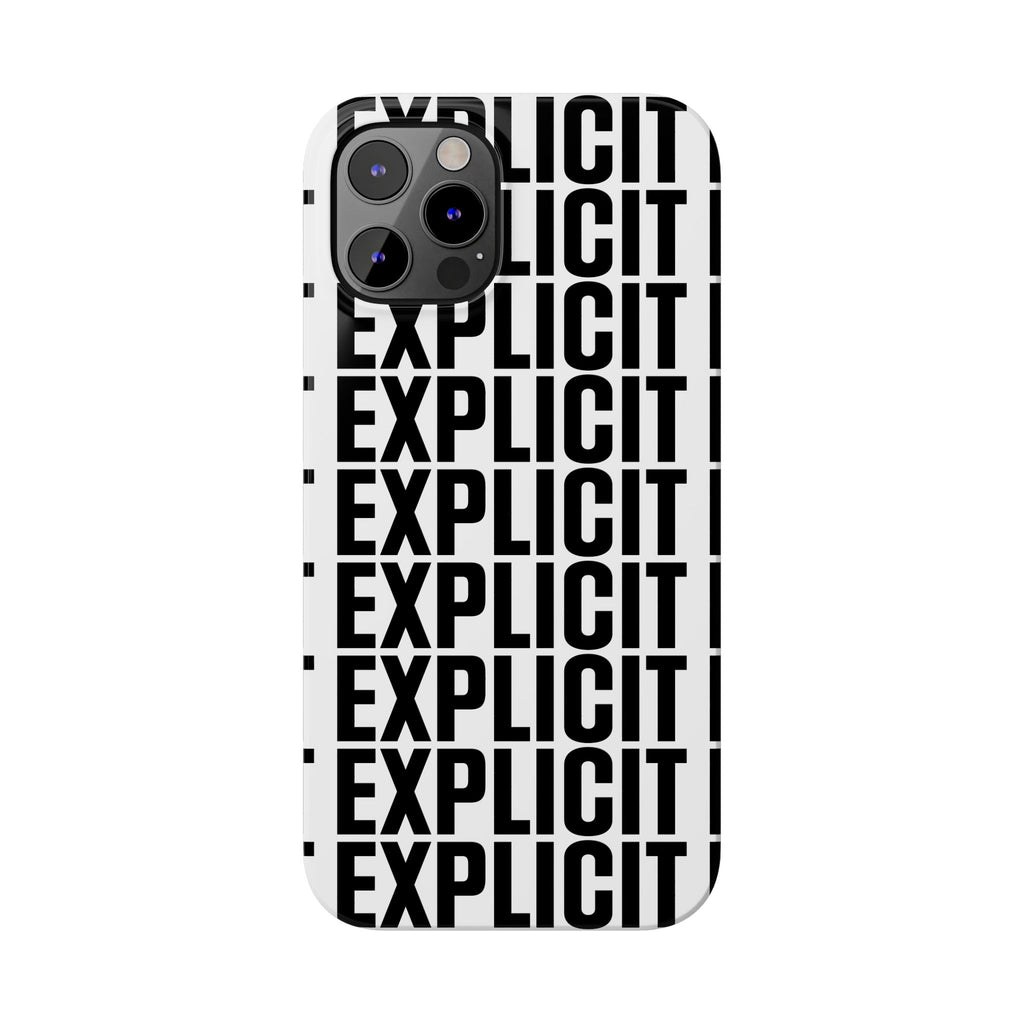 Explicit Letters Phone Case: Slim iPhone Cover