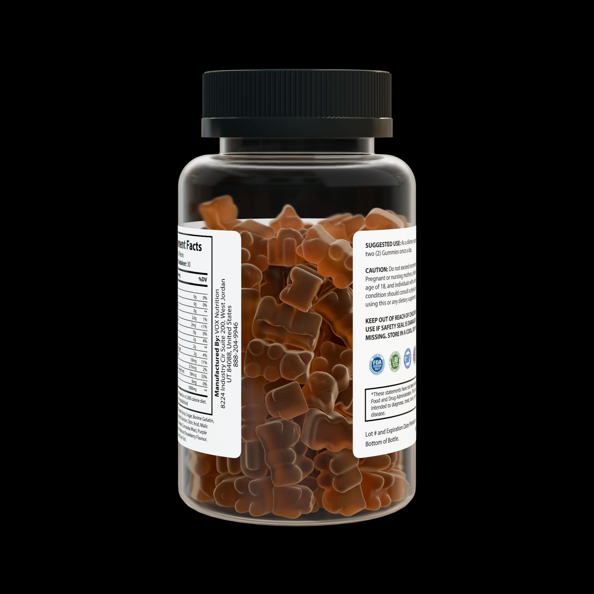 Explicit Energy Collagen Gummies: Skin, Hair & Nails Support (60 Count)