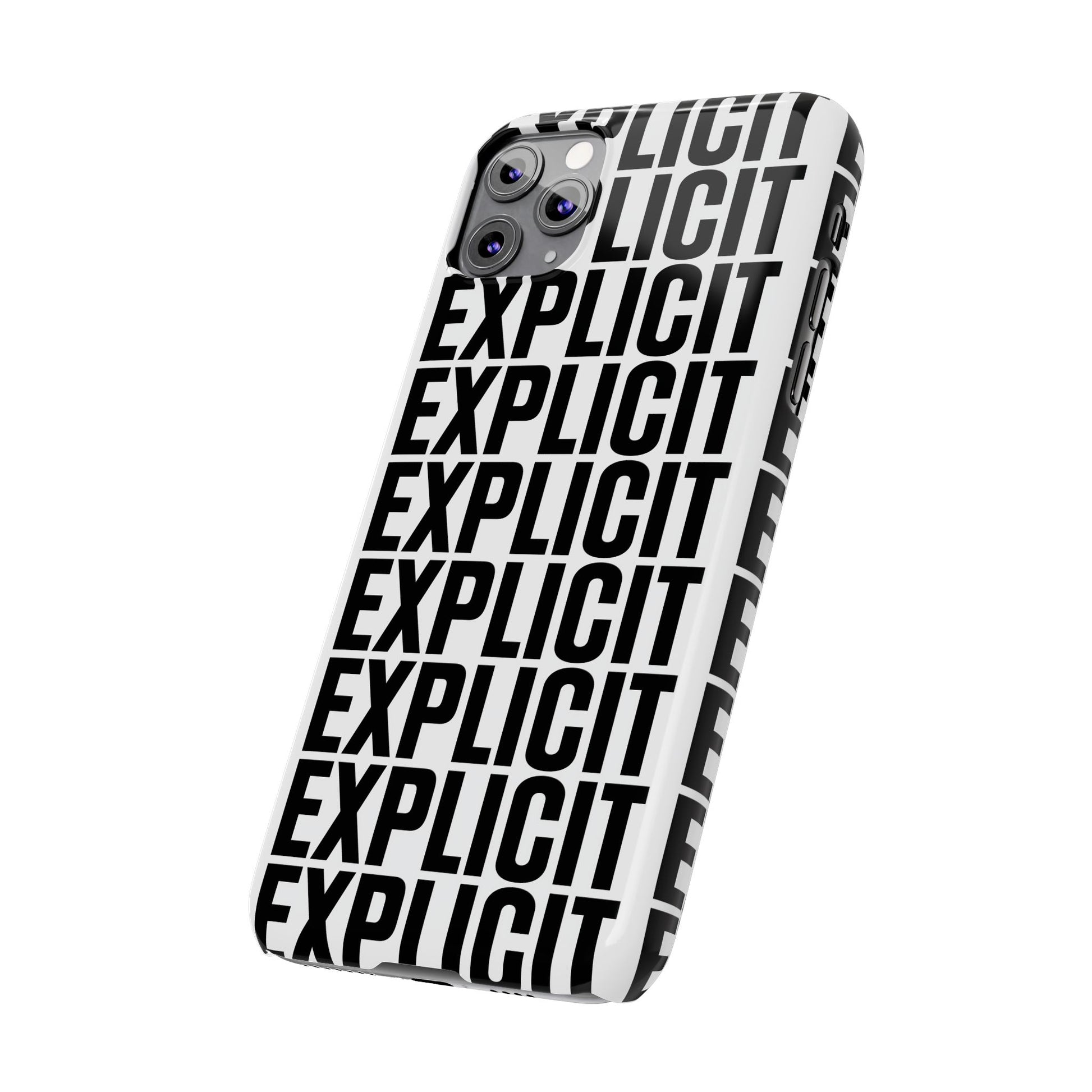 Explicit Letters Phone Case: Slim iPhone Cover