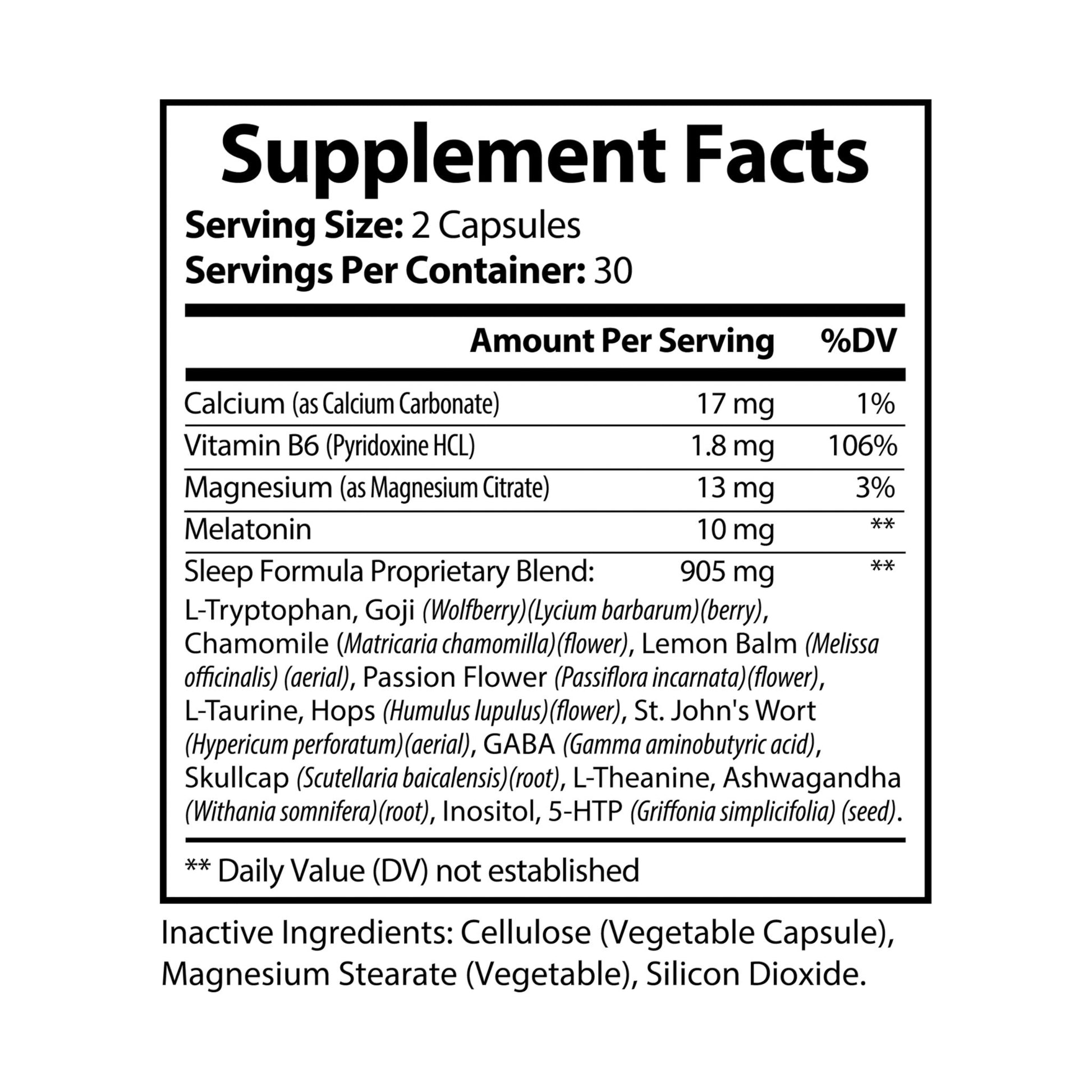 Explicit Energy Sleep Supplement: Restful Sleep & Relaxation (60 Capsules)