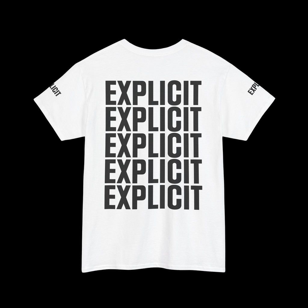 Explicit "Live Explicit... Sleep When You Die" Unisex Tee: Heavy Cotton Graphic T-Shirt
