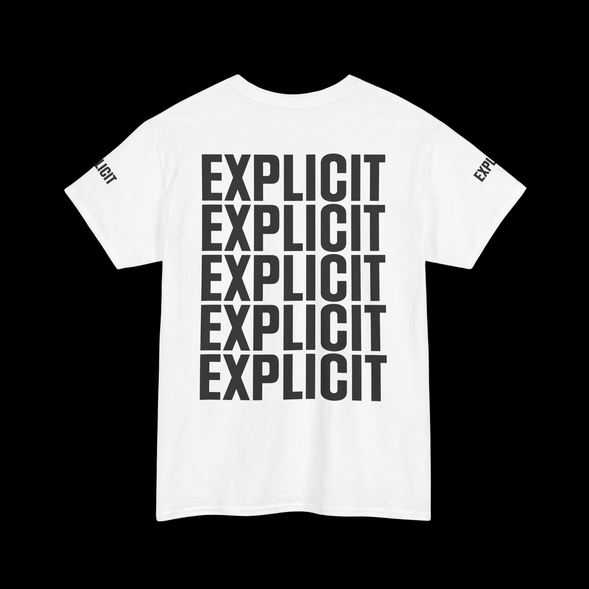 Explicit "Live Explicit... Sleep When You Die" Unisex Tee: Heavy Cotton Graphic T-Shirt