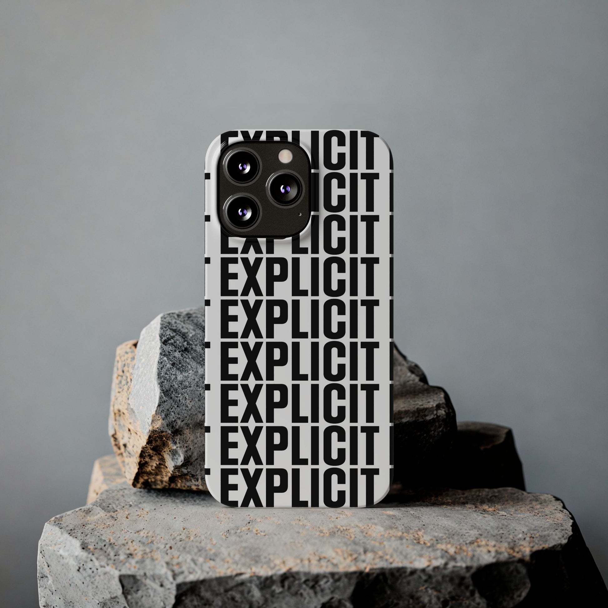 Explicit Letters Phone Case: Slim iPhone Cover
