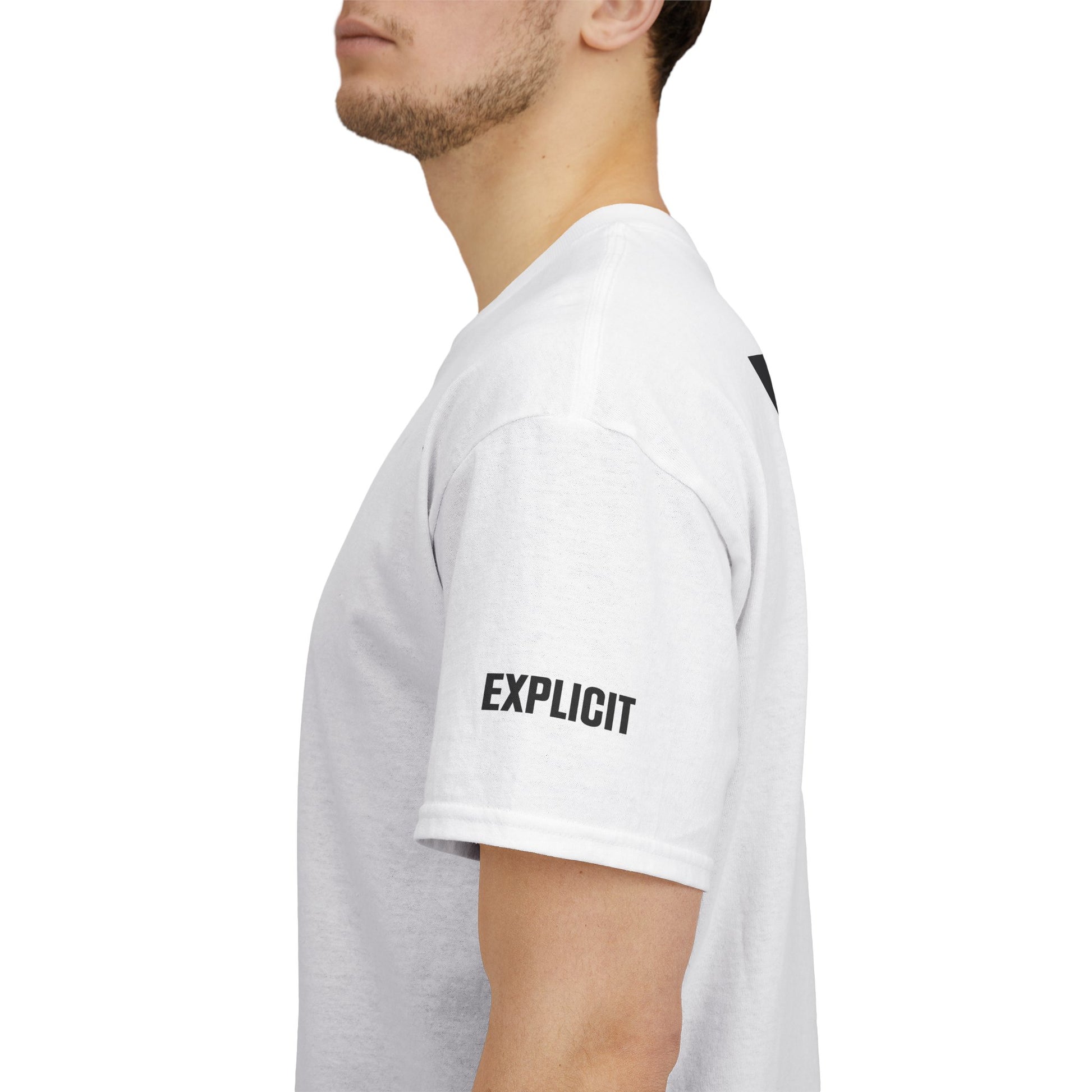 Explicit "Live Explicit... Sleep When You Die" Unisex Tee: Heavy Cotton Graphic T-Shirt