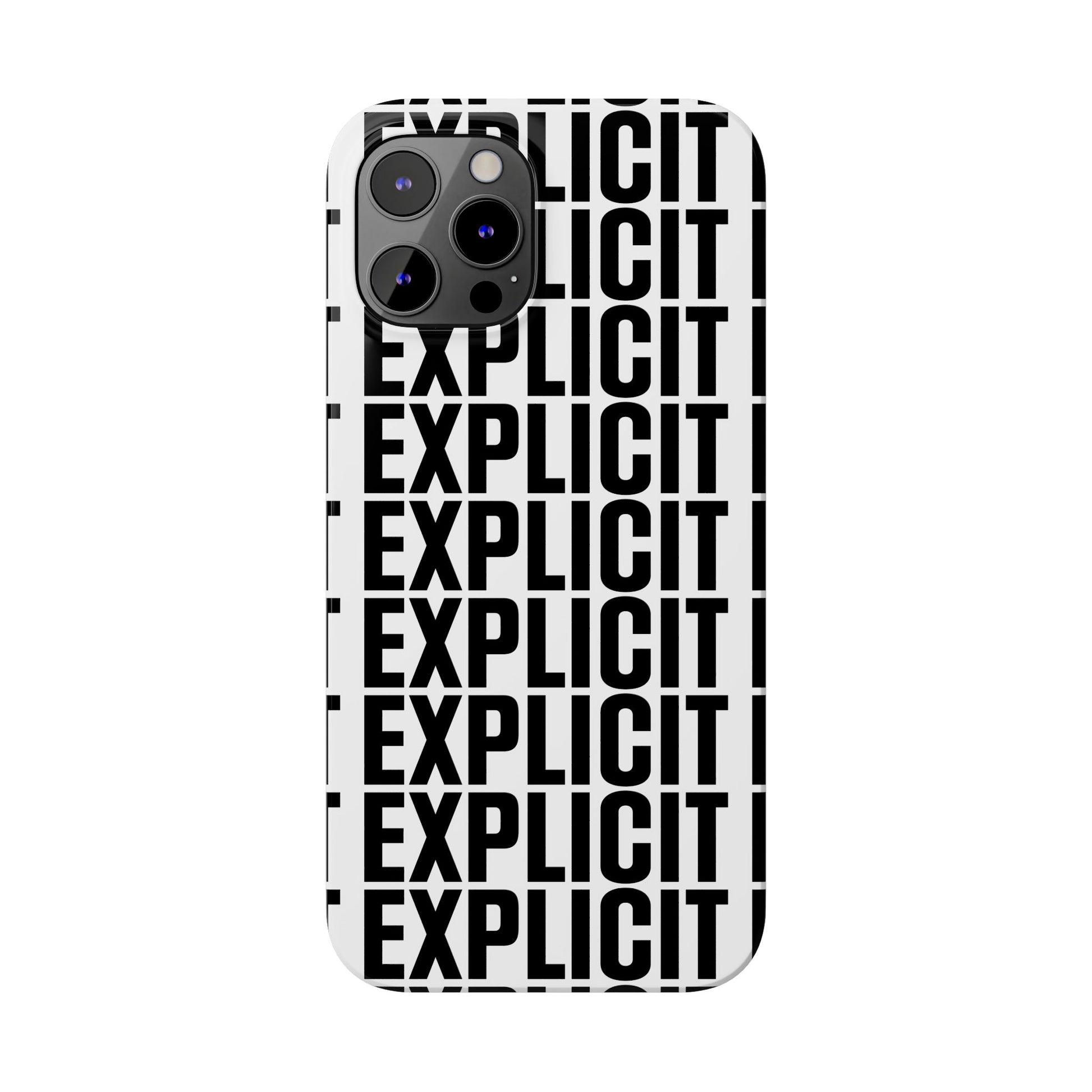 Explicit Letters Phone Case: Slim iPhone Cover