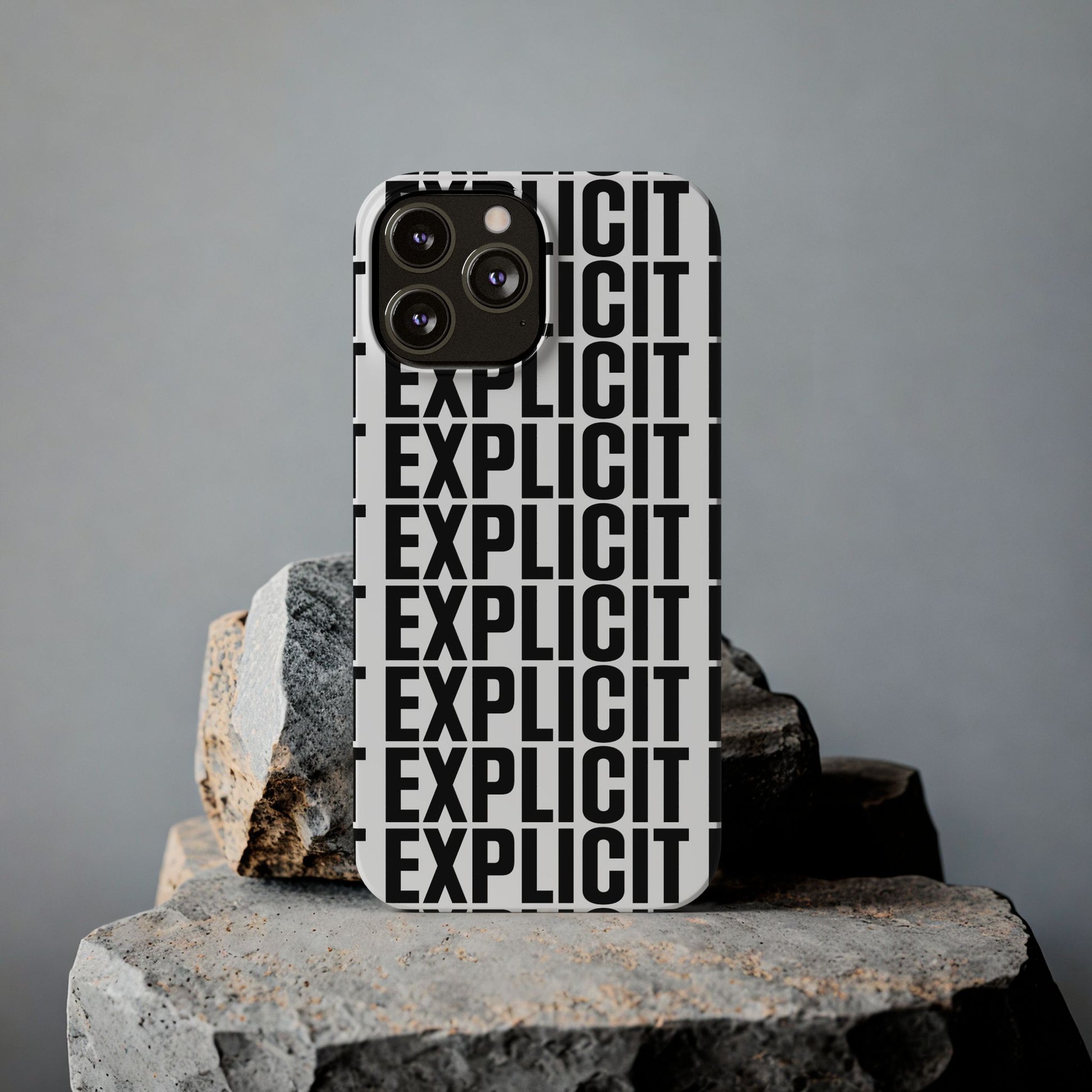 Explicit Letters Phone Case: Slim iPhone Cover