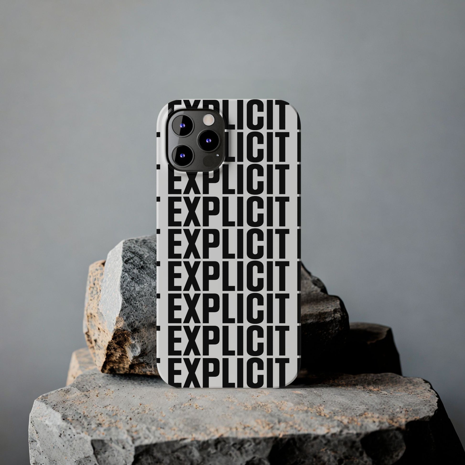 Explicit Letters Phone Case: Slim iPhone Cover