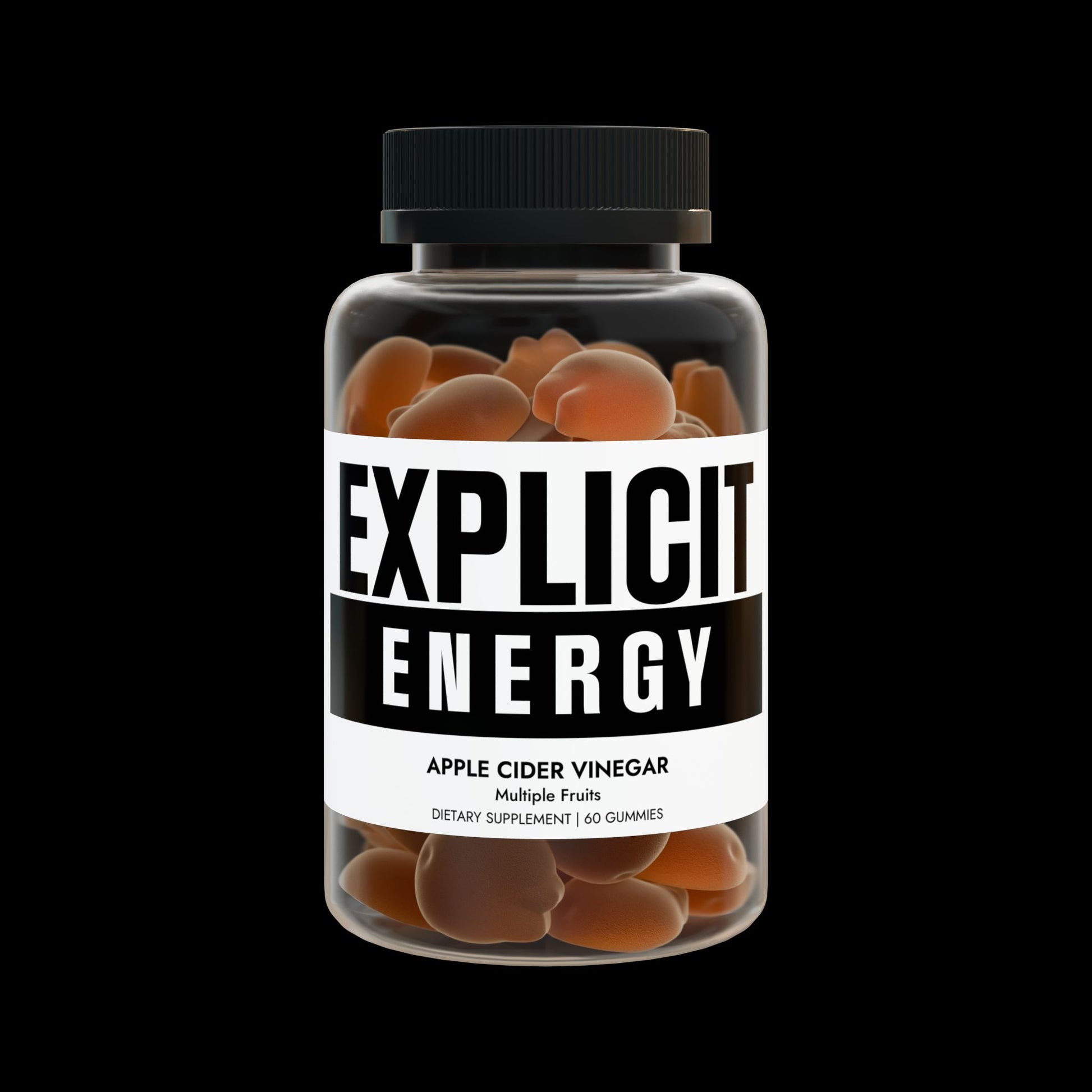 Explicit Energy Apple Cider Vinegar Gummies: Detox & Digestion (60 Count)