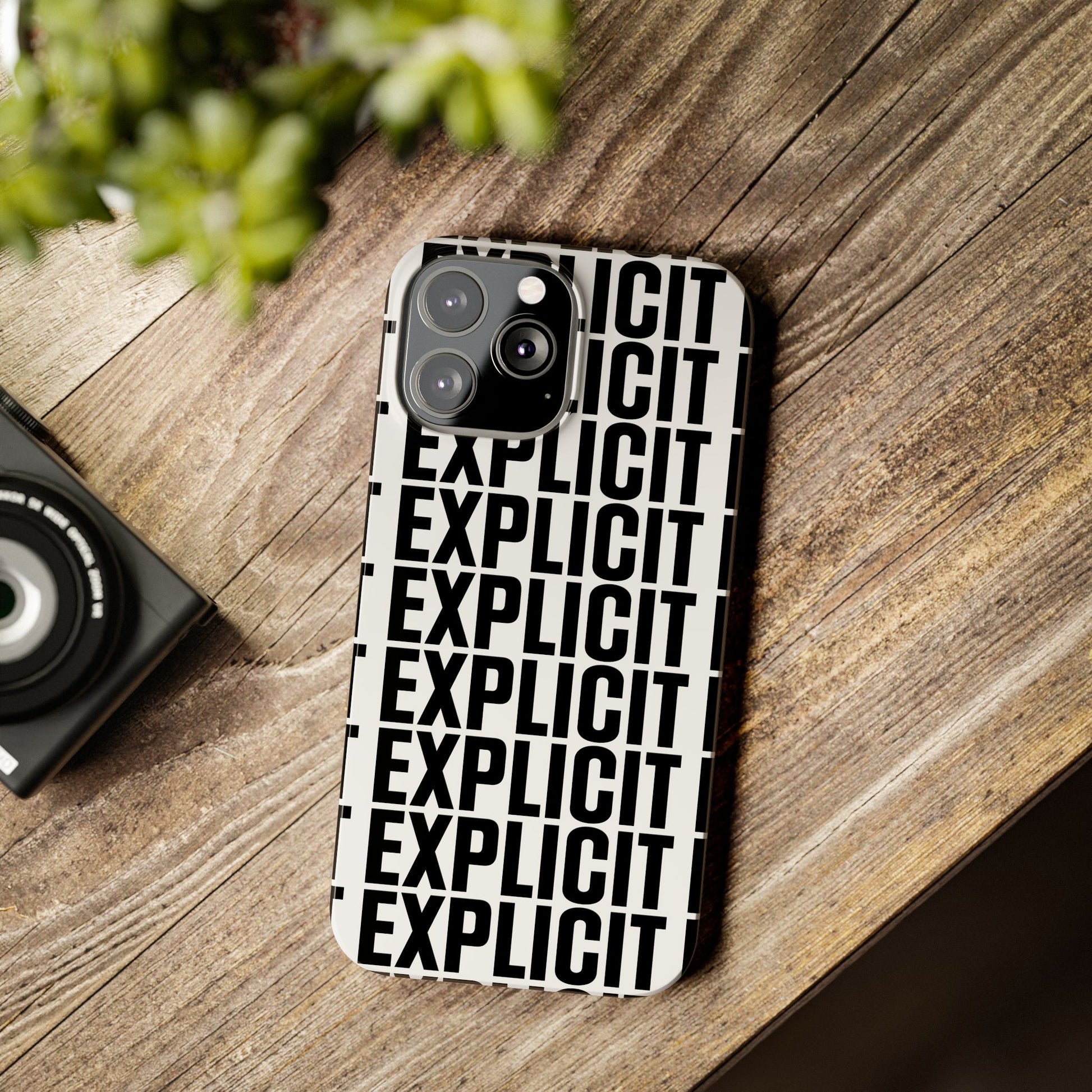Explicit Letters Phone Case: Slim iPhone Cover